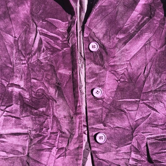 Purple Velvet Blazer - Picture 2 of 8